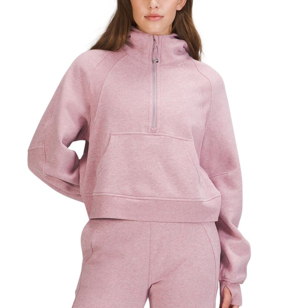lululemon Scuba Oversized Half-Zip Hoodie Pink XS / S